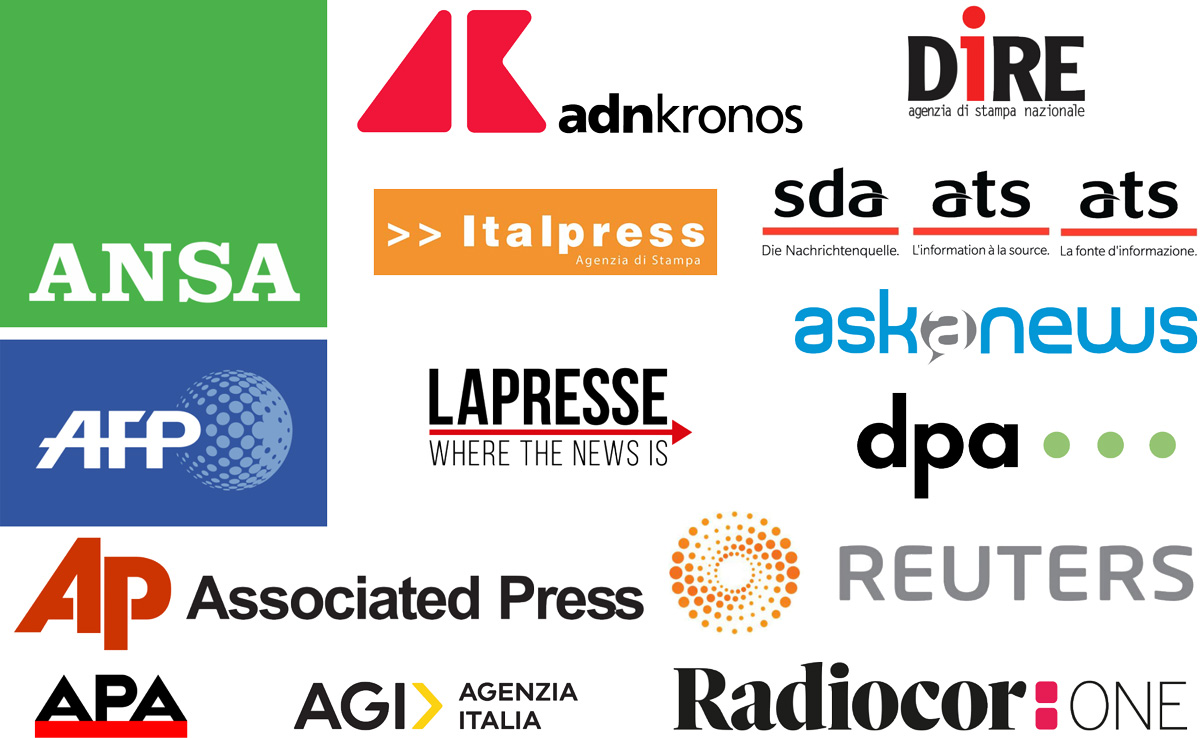 Troupe eng per servizi giornalistici e per agenzie di stampa italiane ed estere