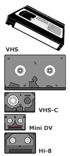 Riversamenti VHS Video8 HI8